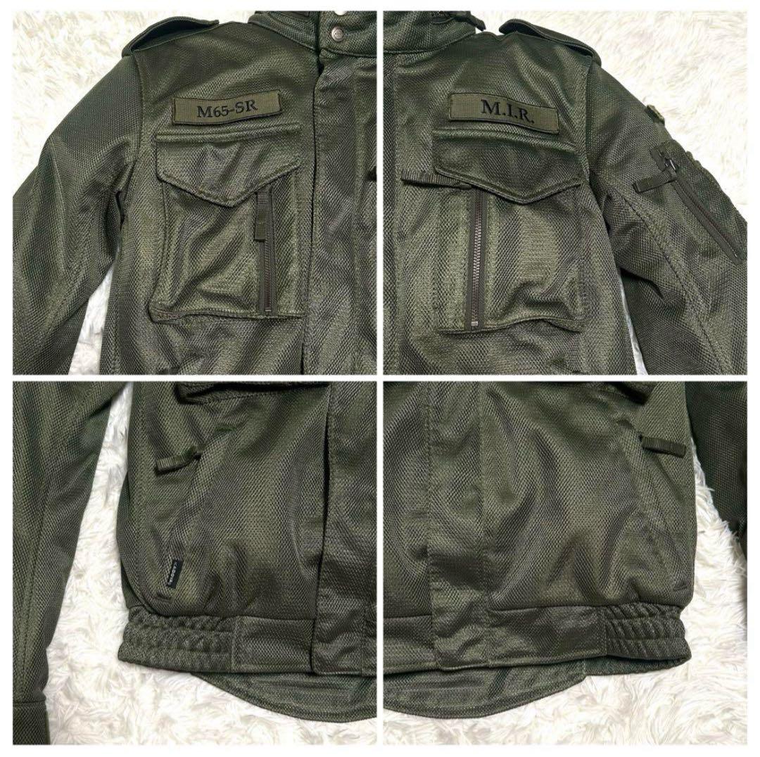 美品　カドヤ　メッシュジャケット　L カーキ系　バイクウェア