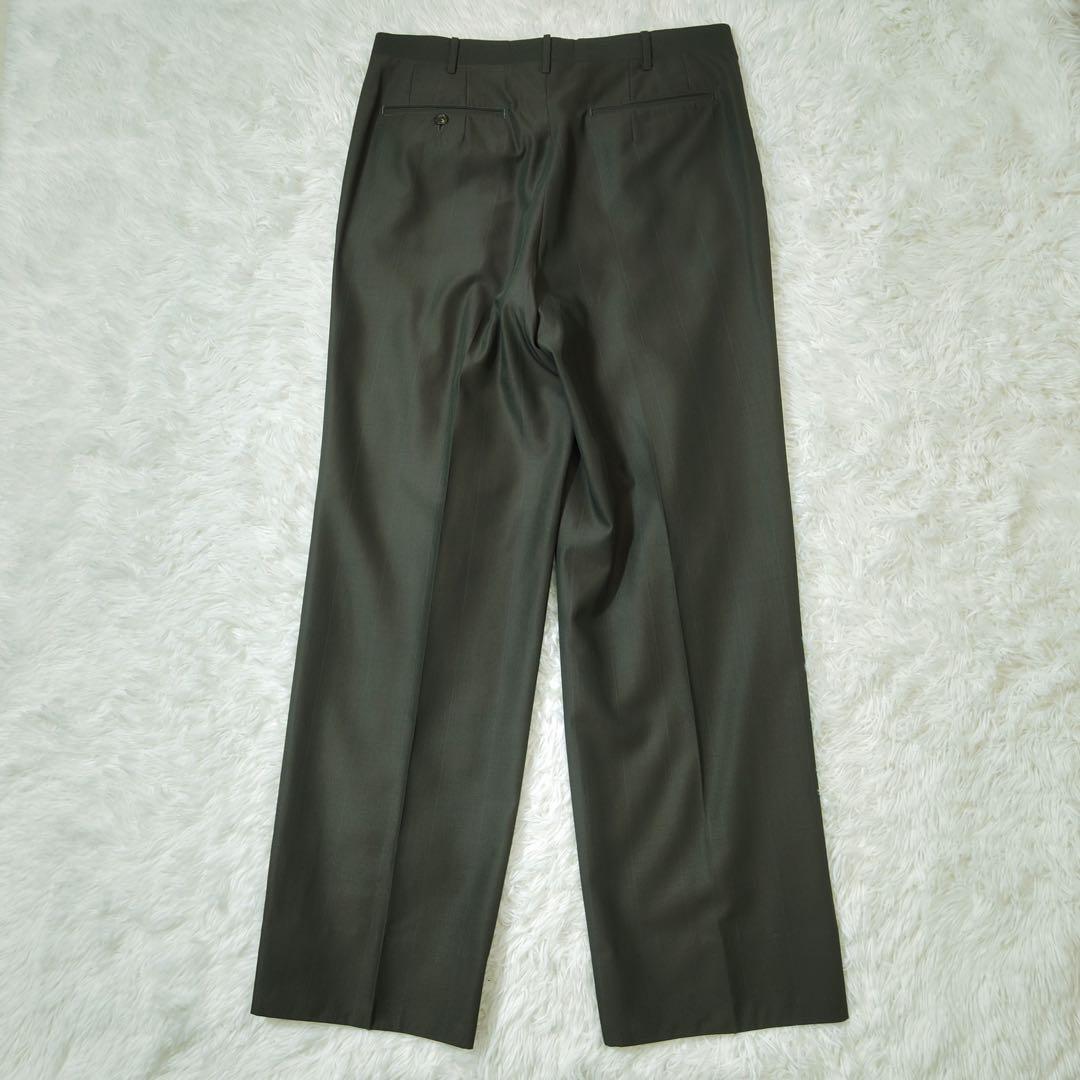 ジバンシィ　スーツセットアップ　シングル　ダークグリーン系　オリジナルロゴボタン