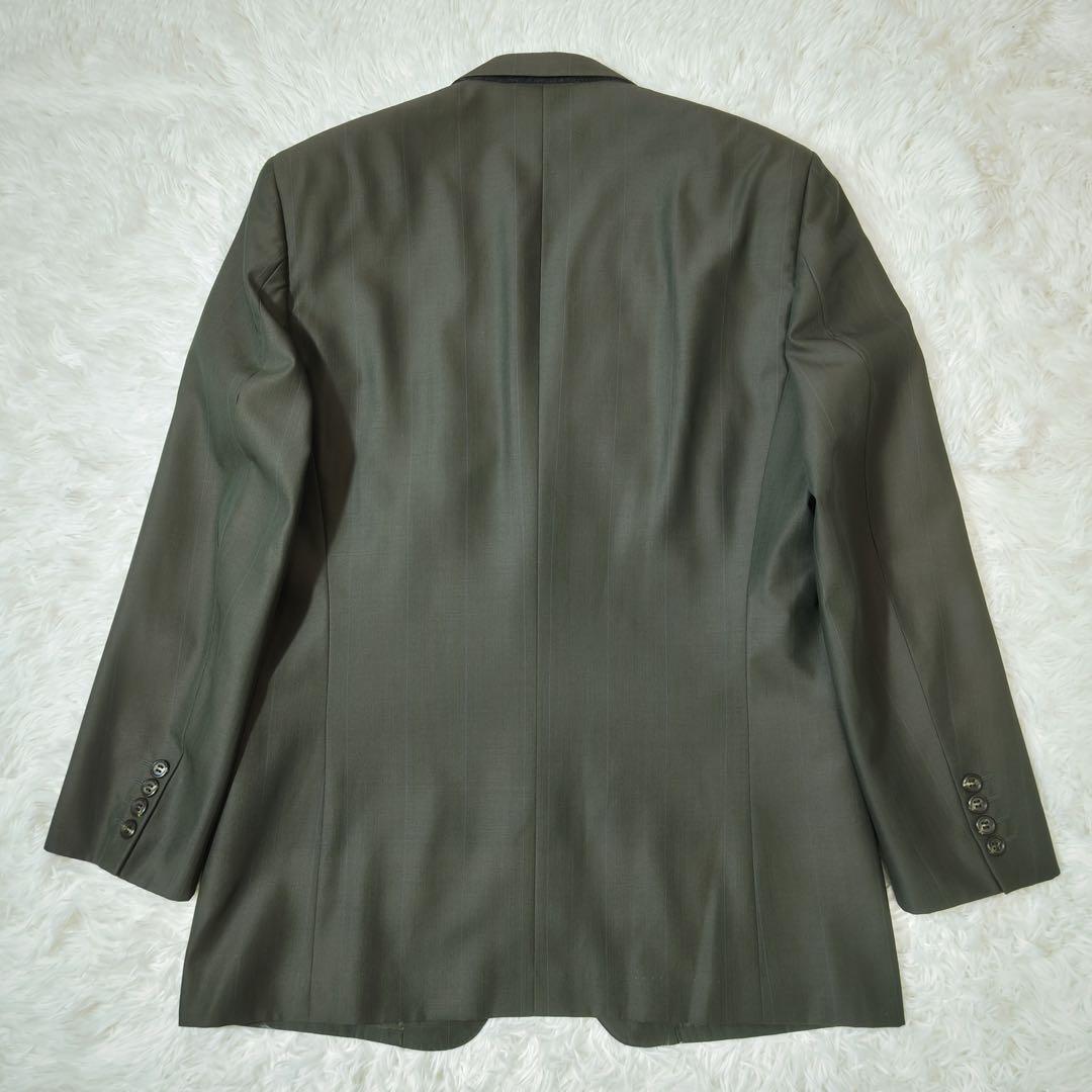ジバンシィ　スーツセットアップ　シングル　ダークグリーン系　オリジナルロゴボタン