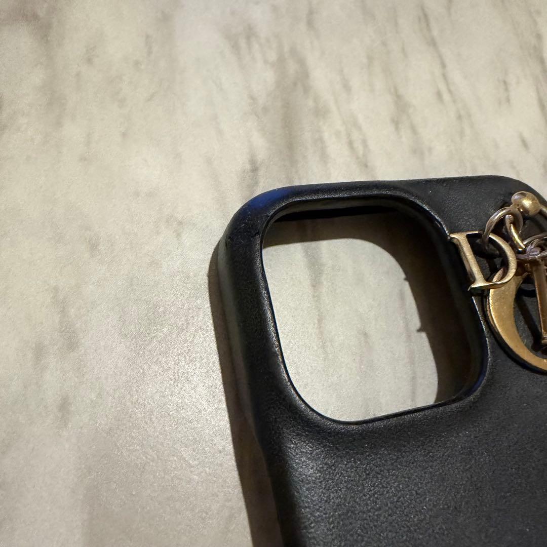 iPhone 13pro Dior ブラックレザー