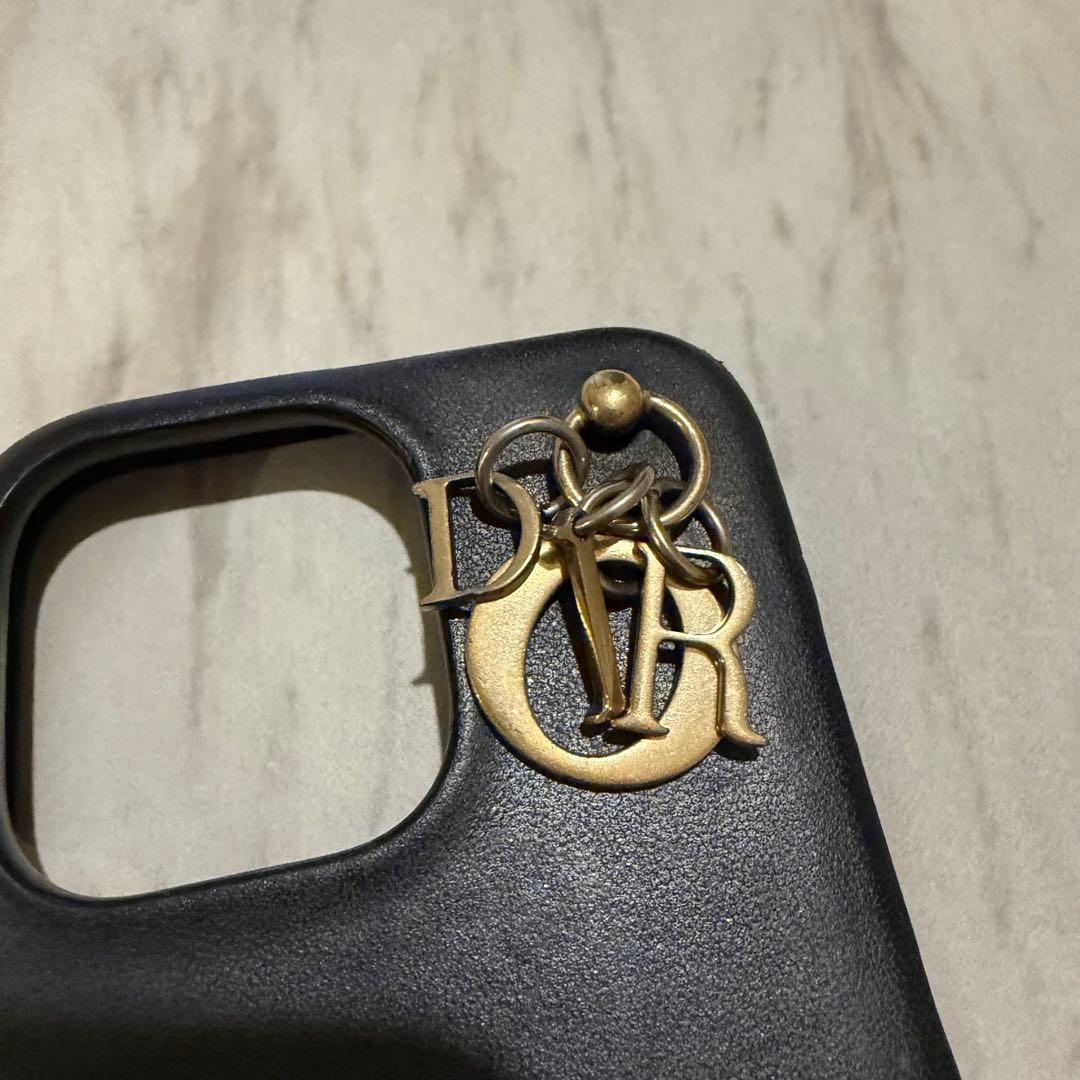 iPhone 13pro Dior ブラックレザー