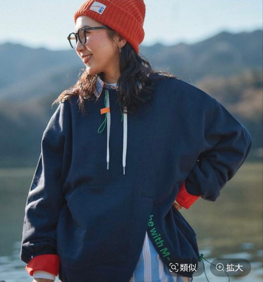 【be with M】 misayo 2way オシャプルオーバー ネイビー