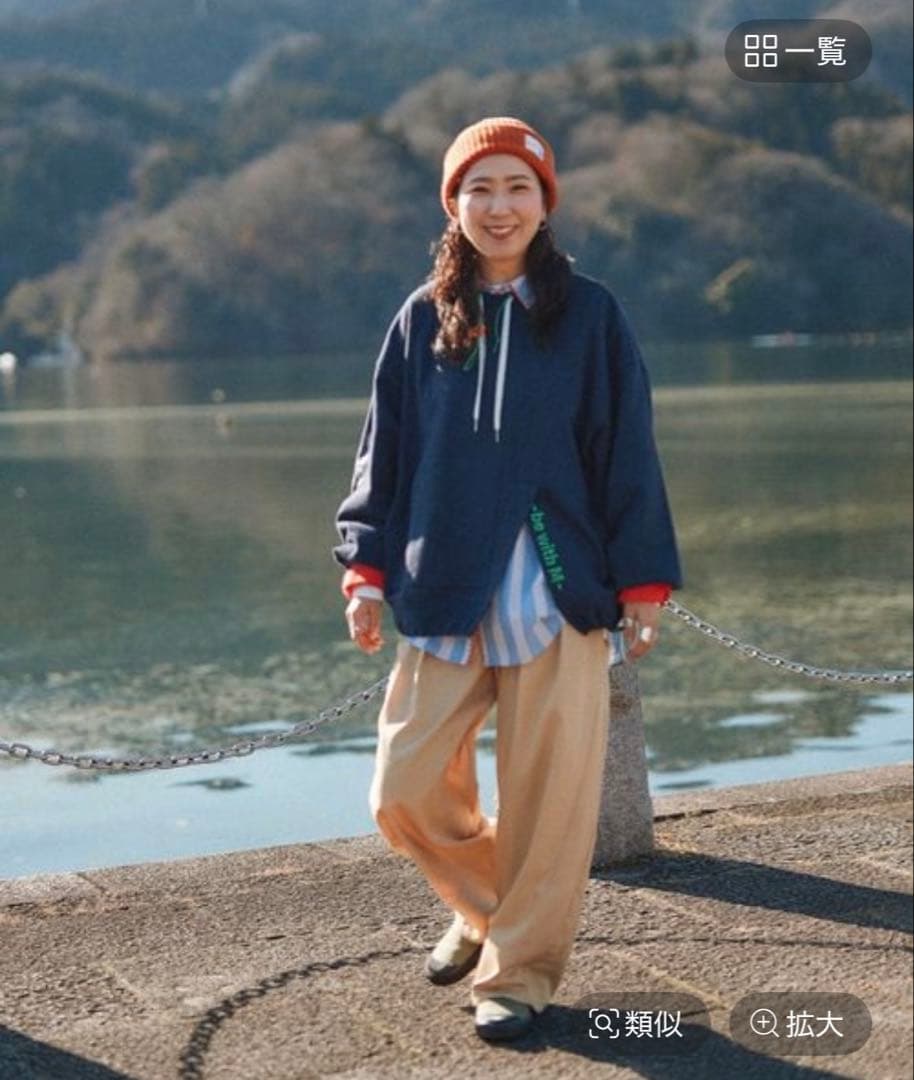 【be with M】 misayo 2way オシャプルオーバー ネイビー