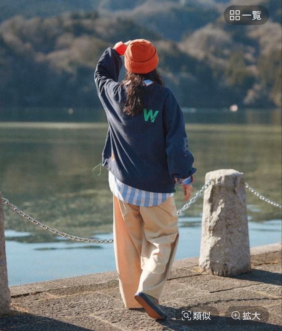 【be with M】 misayo 2way オシャプルオーバー ネイビー