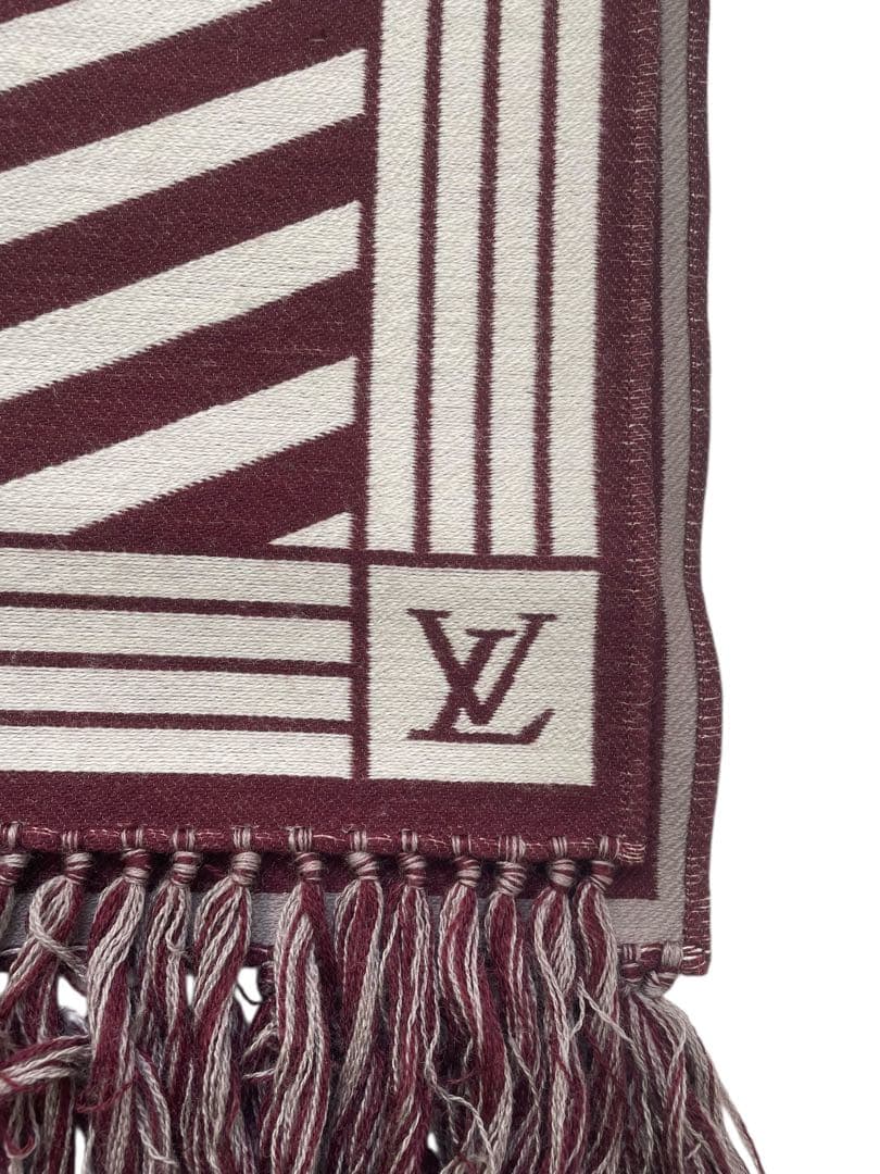 LOUIS VUITTON ルイヴィトン カラコラム シルク 混マフラー