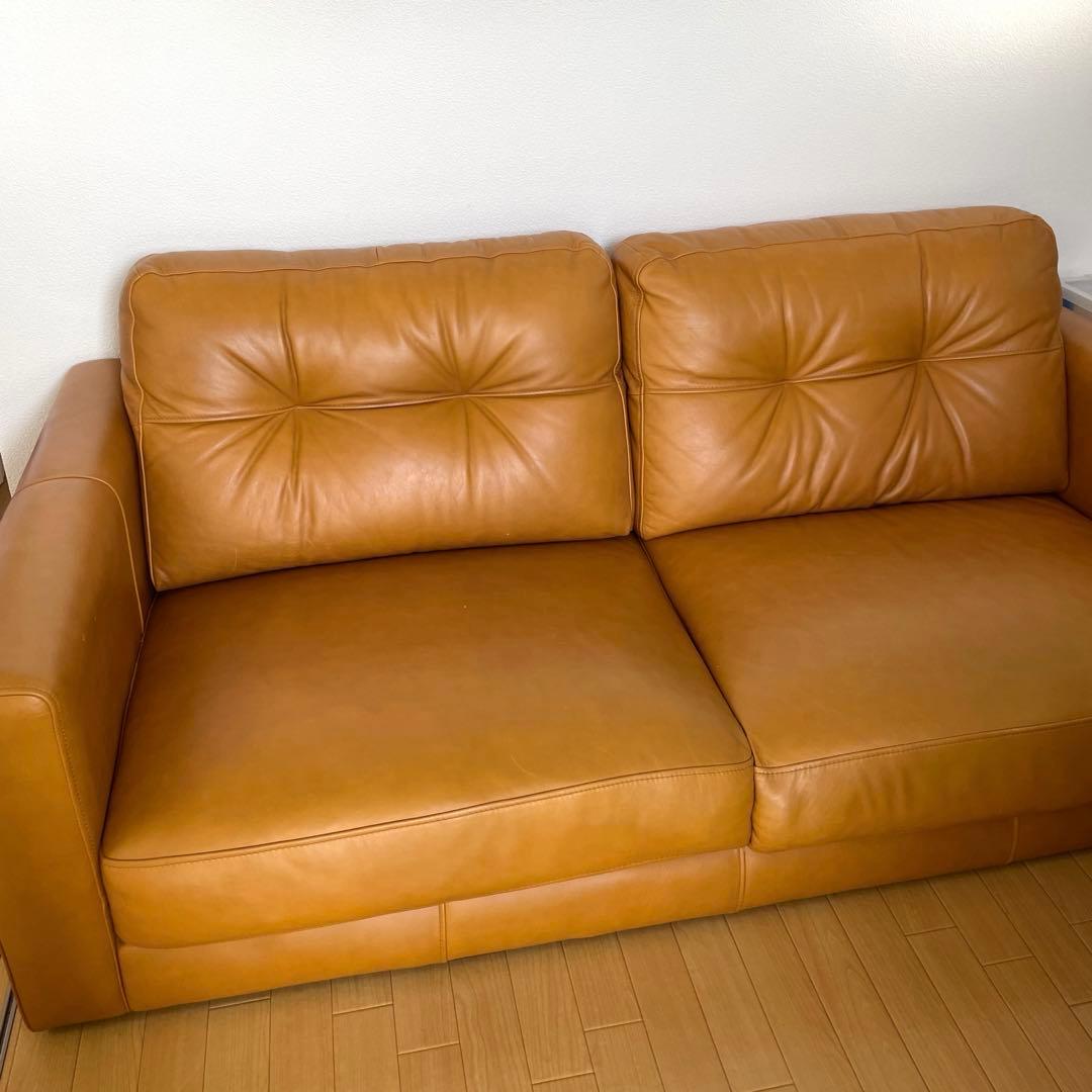 オイルレザーソファ（3人掛け）