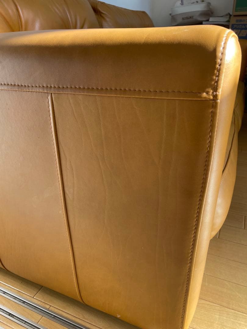 オイルレザーソファ（3人掛け）