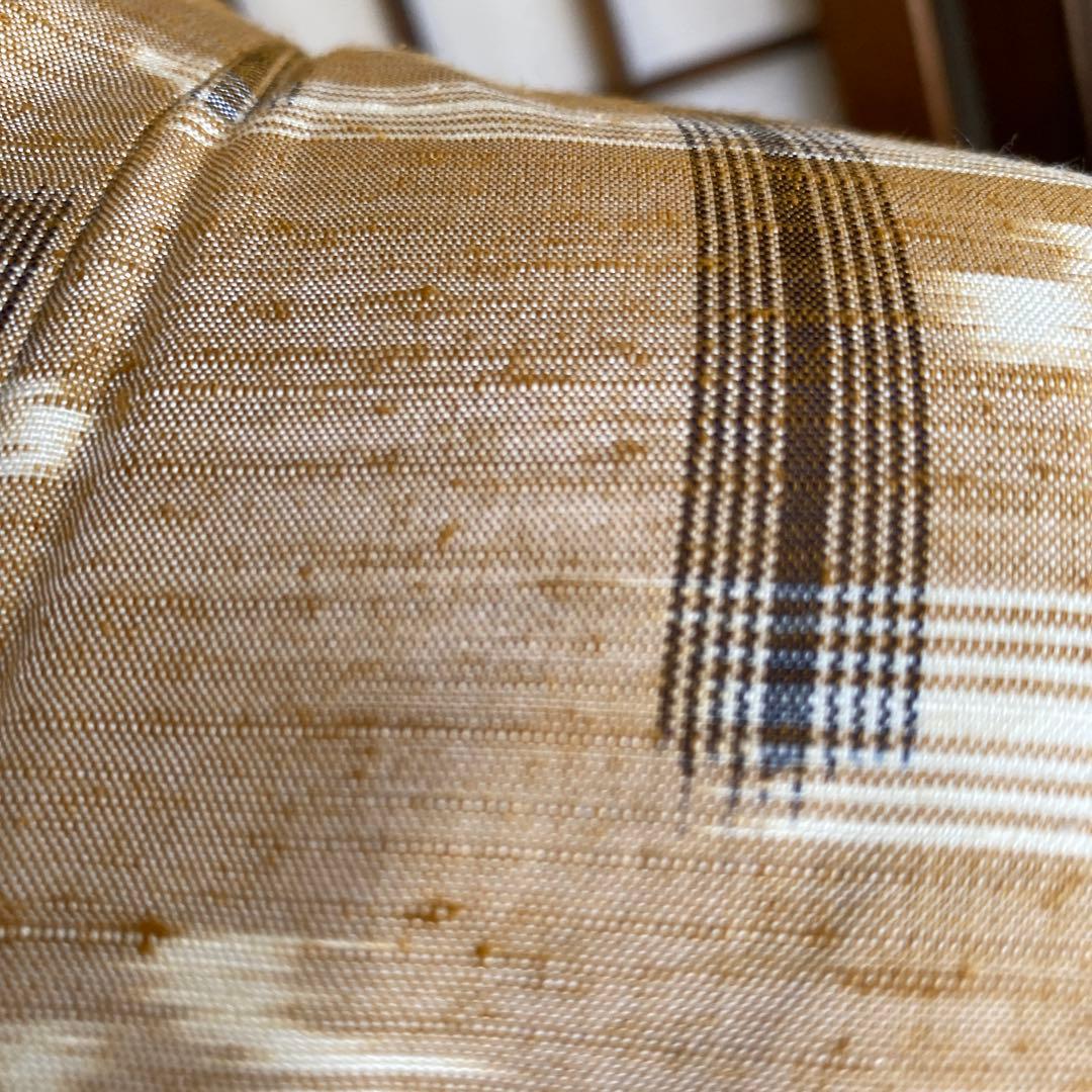 米沢琉球紬　ぜんまい真綿　琉球模様