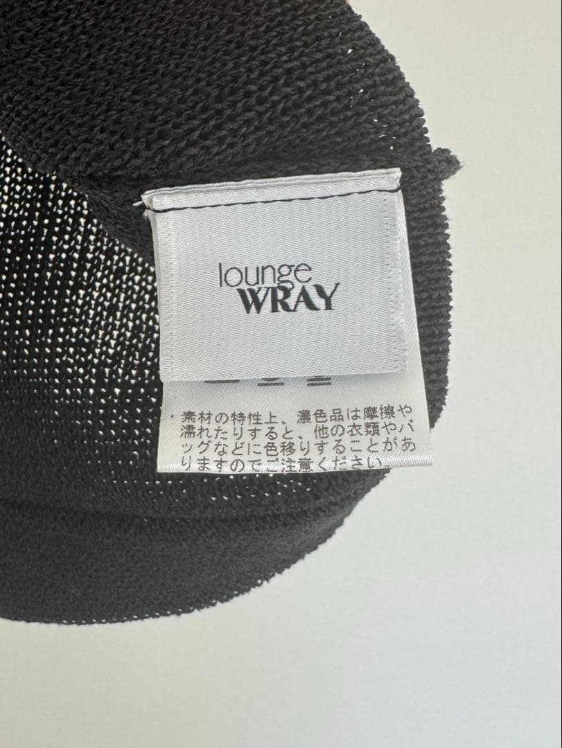 WRAY エシカルニットポロ　ブラック