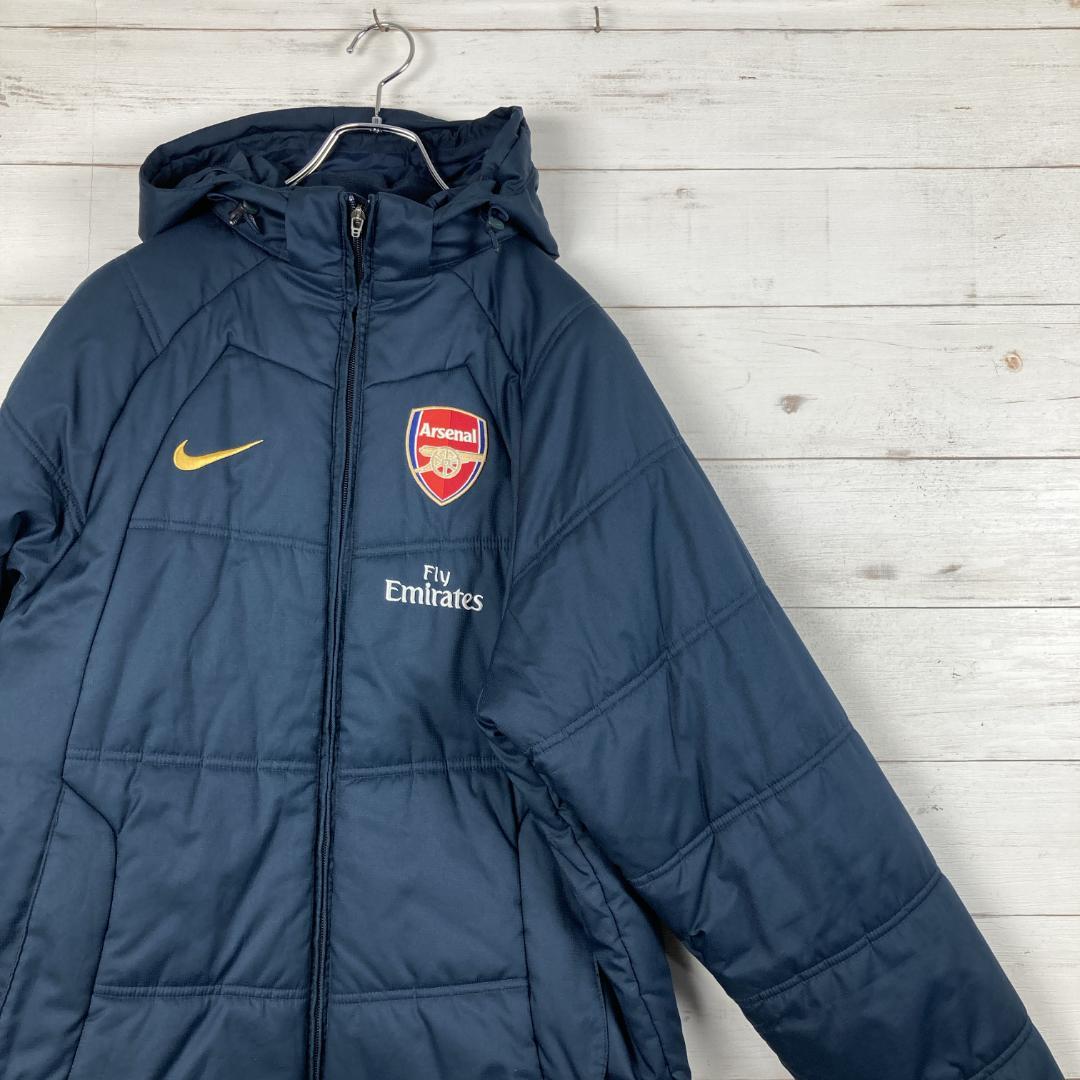 ナイキ　新品タグ付き　アーセナルFCワッペン刺繍　エミレーツ航空紺　M 287