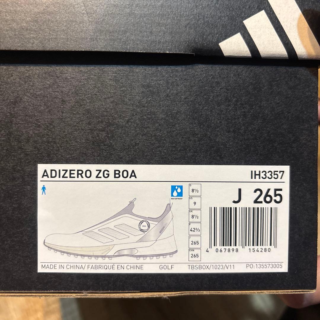 【新品】アディダス メンズ ゴルフシューズ アディゼロ ゼッドジー 25 ボア