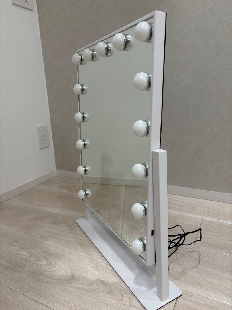 Francfranc ハリウッドミラー　Ｌサイズ　ホワイト