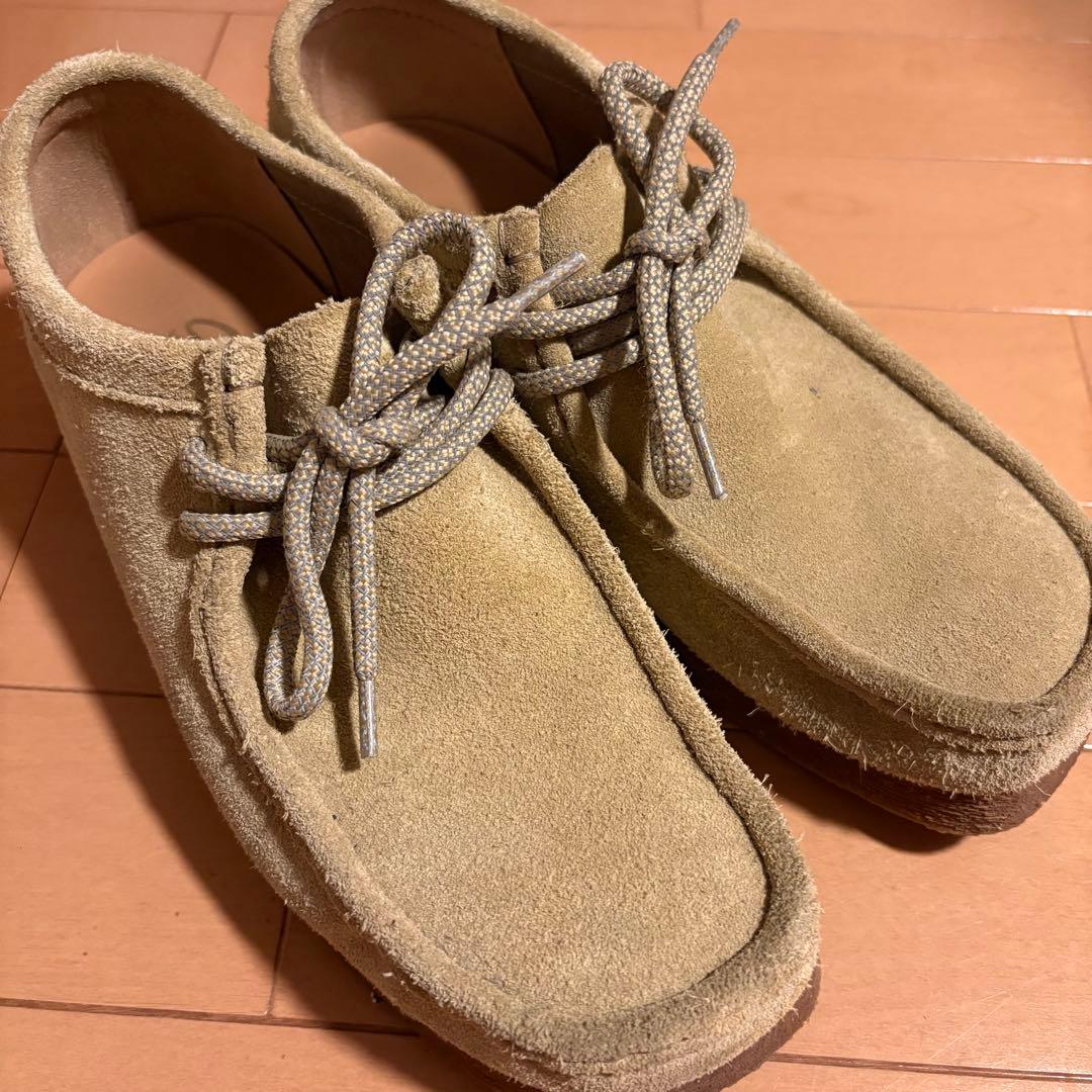 clarks ワラビー ベージュ 靴紐 alwayth クラークス miji
