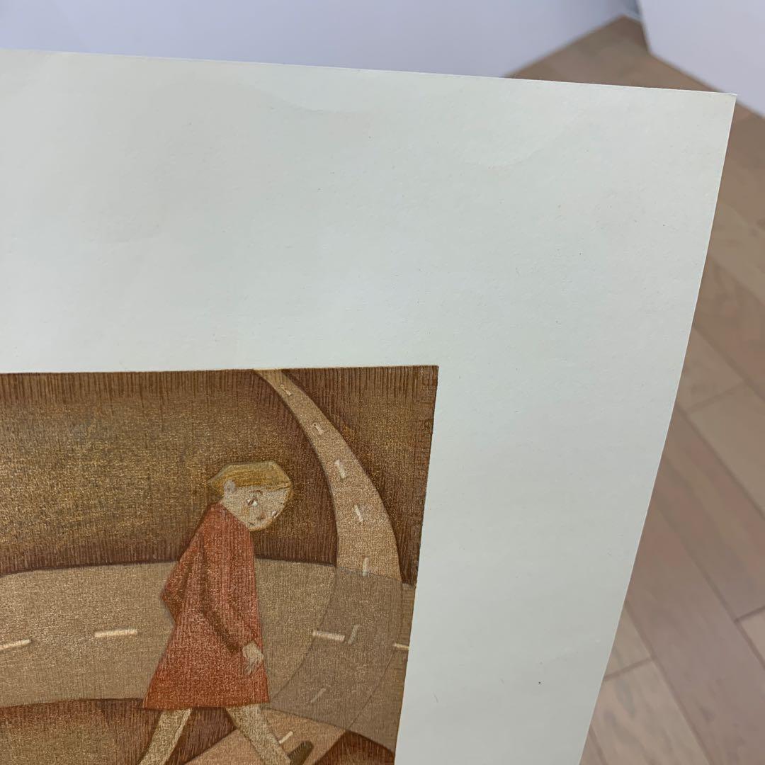 鈴木敦子「ついてくる」2007年　限定24 木版画