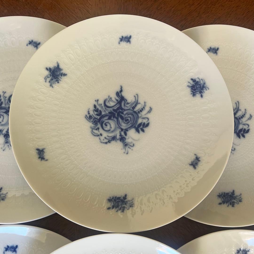 【美品】ローゼンタール★ラプソディブルー★デザート皿　6枚