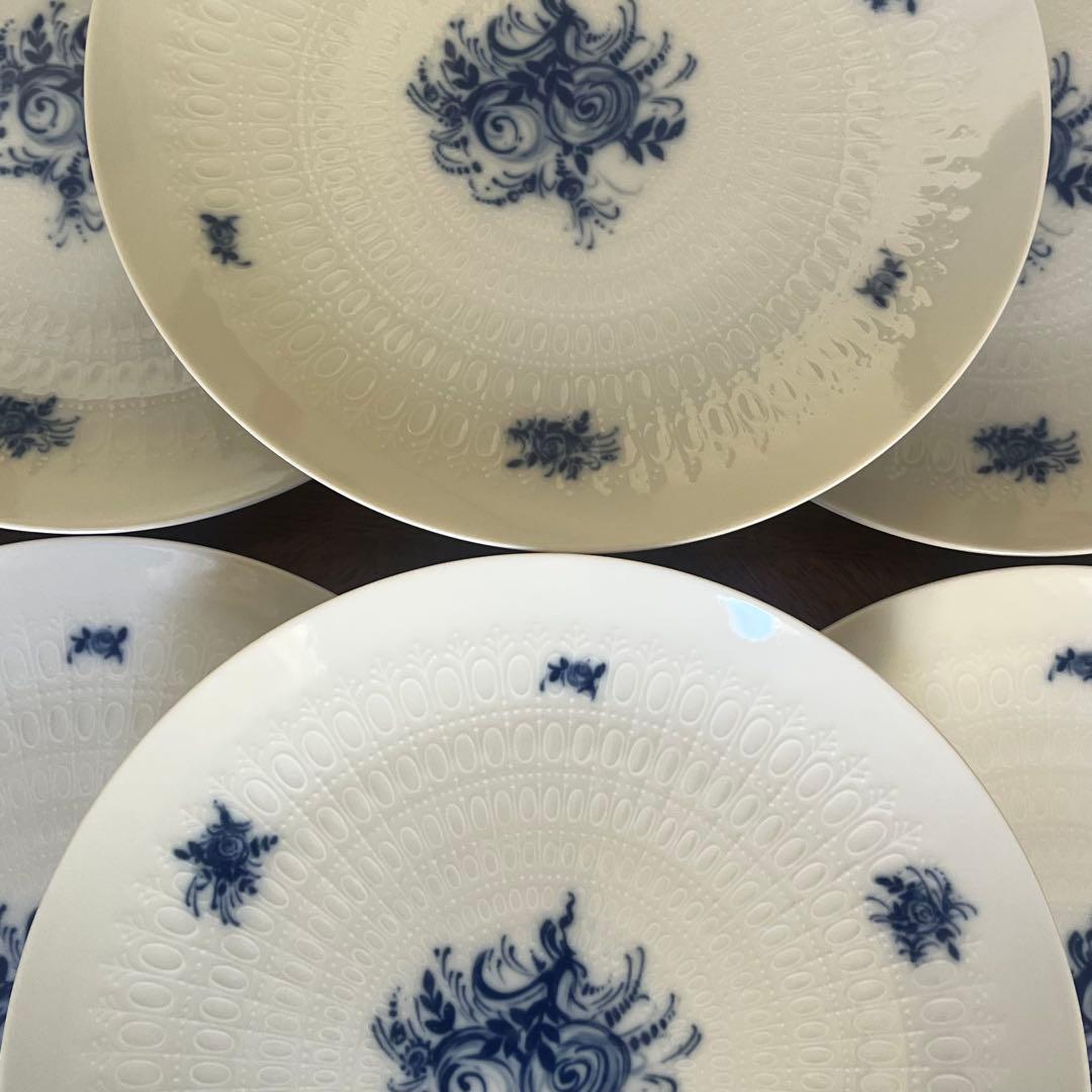 【美品】ローゼンタール★ラプソディブルー★デザート皿　6枚