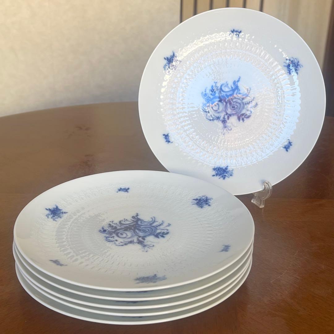 【美品】ローゼンタール★ラプソディブルー★デザート皿　6枚