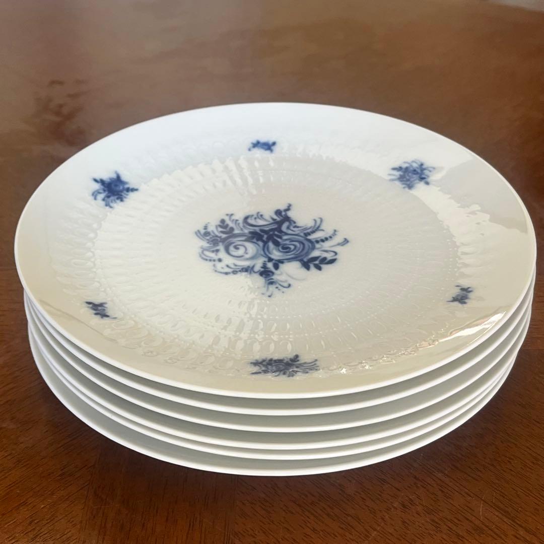 【美品】ローゼンタール★ラプソディブルー★デザート皿　6枚