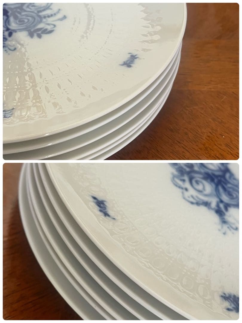 【美品】ローゼンタール★ラプソディブルー★デザート皿　6枚