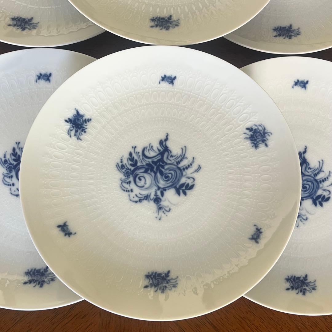 【美品】ローゼンタール★ラプソディブルー★デザート皿　6枚