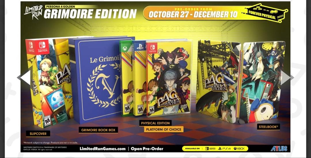 LIMITED RUN ペルソナ4ゴールデングリモワールエディション