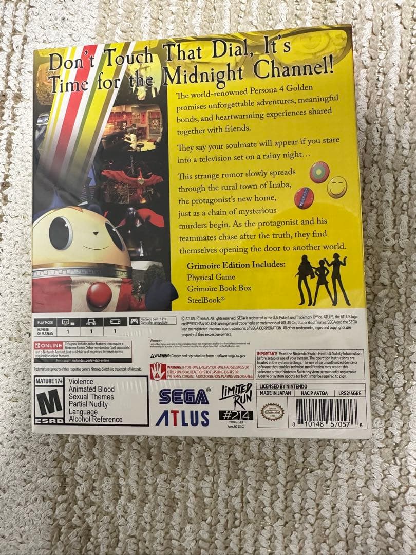 LIMITED RUN ペルソナ4ゴールデングリモワールエディション