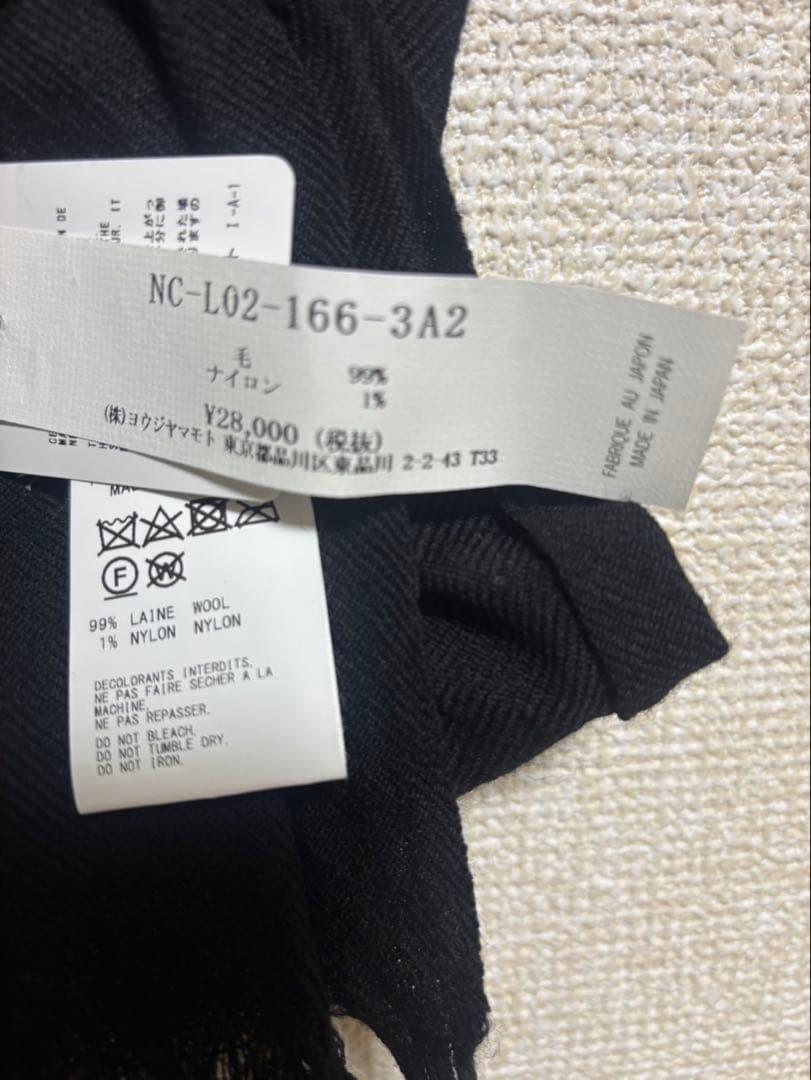 NC-L02-166-3A2 ヨウジヤマモト　プリュスノアール　新品