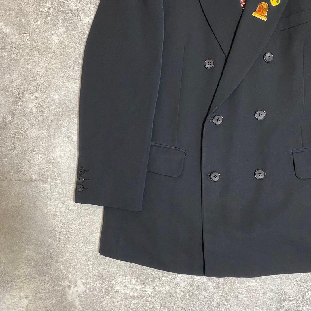 【vintage】セットアップ ダブルスーツ 成人式 ピンズ　ネクタイ