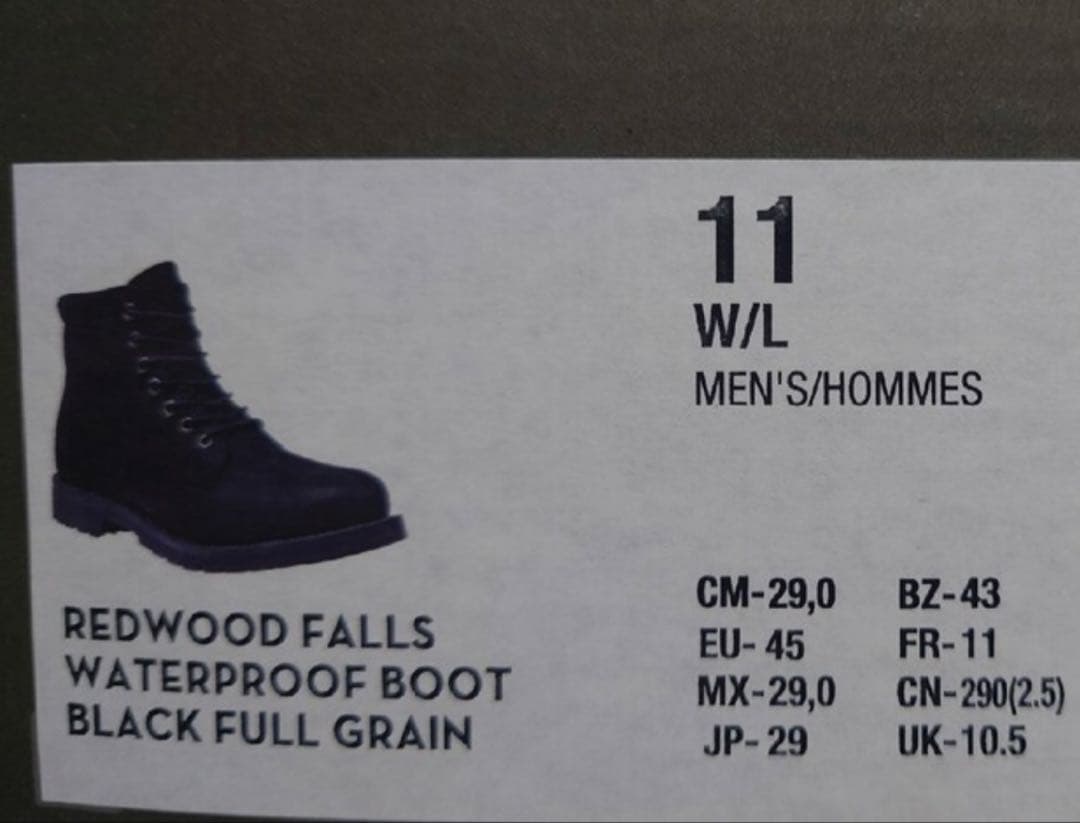 Timberland Redwood Falls Boot ブラック 未使用