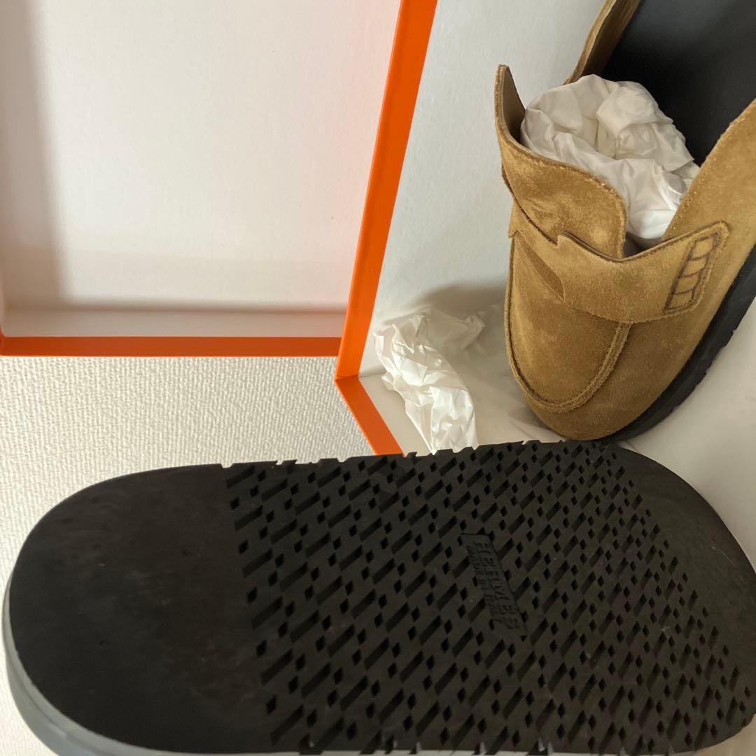 HERMESエルメスフラット サンダル シューズ 43サイズ