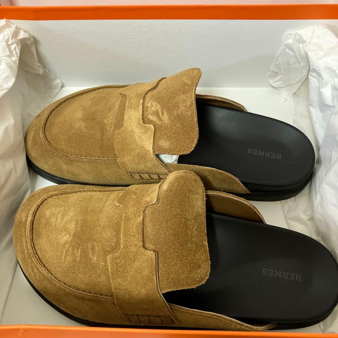 HERMESエルメスフラット サンダル シューズ 43サイズ