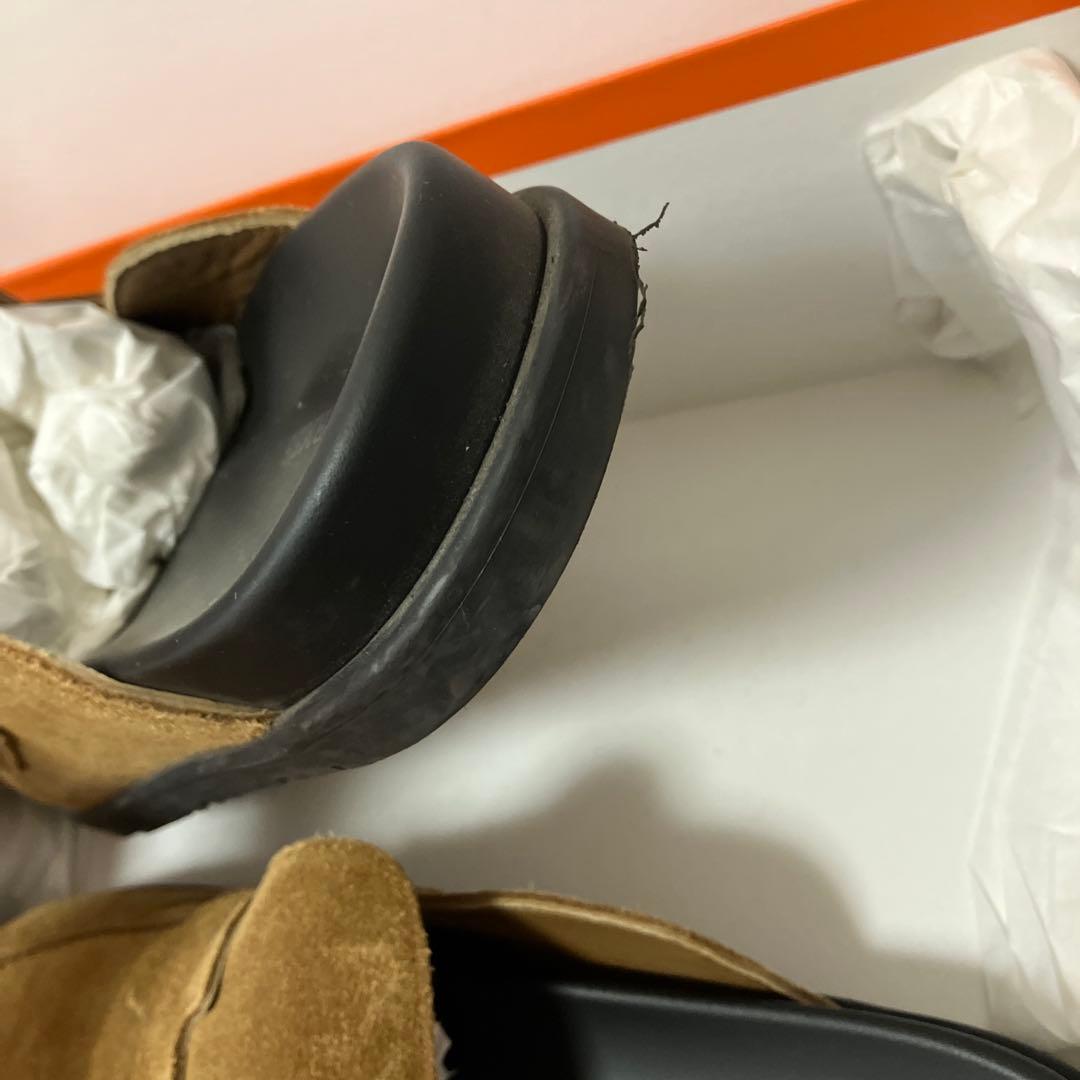 HERMESエルメスフラット サンダル シューズ 43サイズ