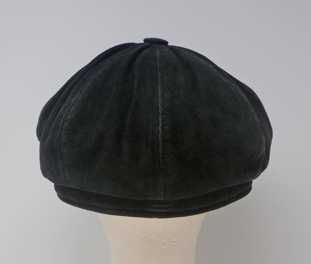 ♪GUCCI グッチ☆キャスケット☆革 スウェード レザー☆XL☆ブラック♪