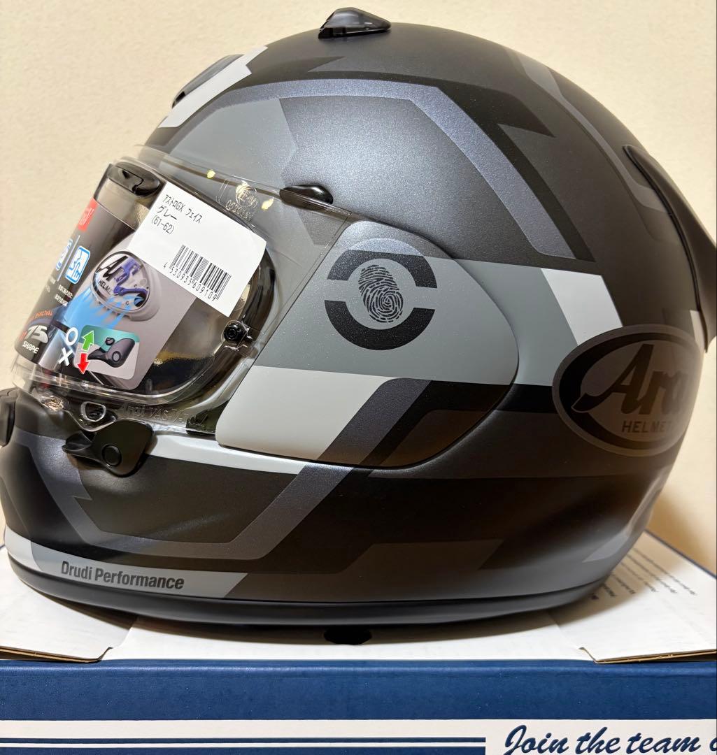 【美品】Arai アストロGX フェイス グレー XL (61-62cm)