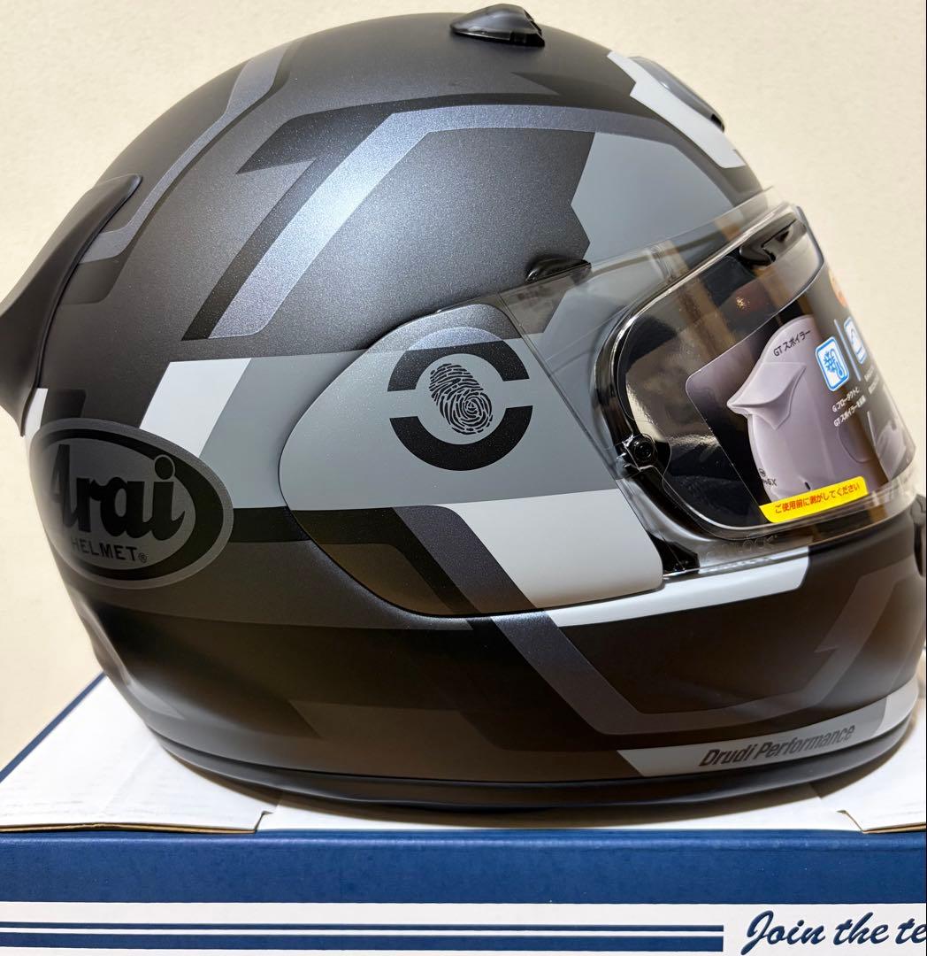 【美品】Arai アストロGX フェイス グレー XL (61-62cm)