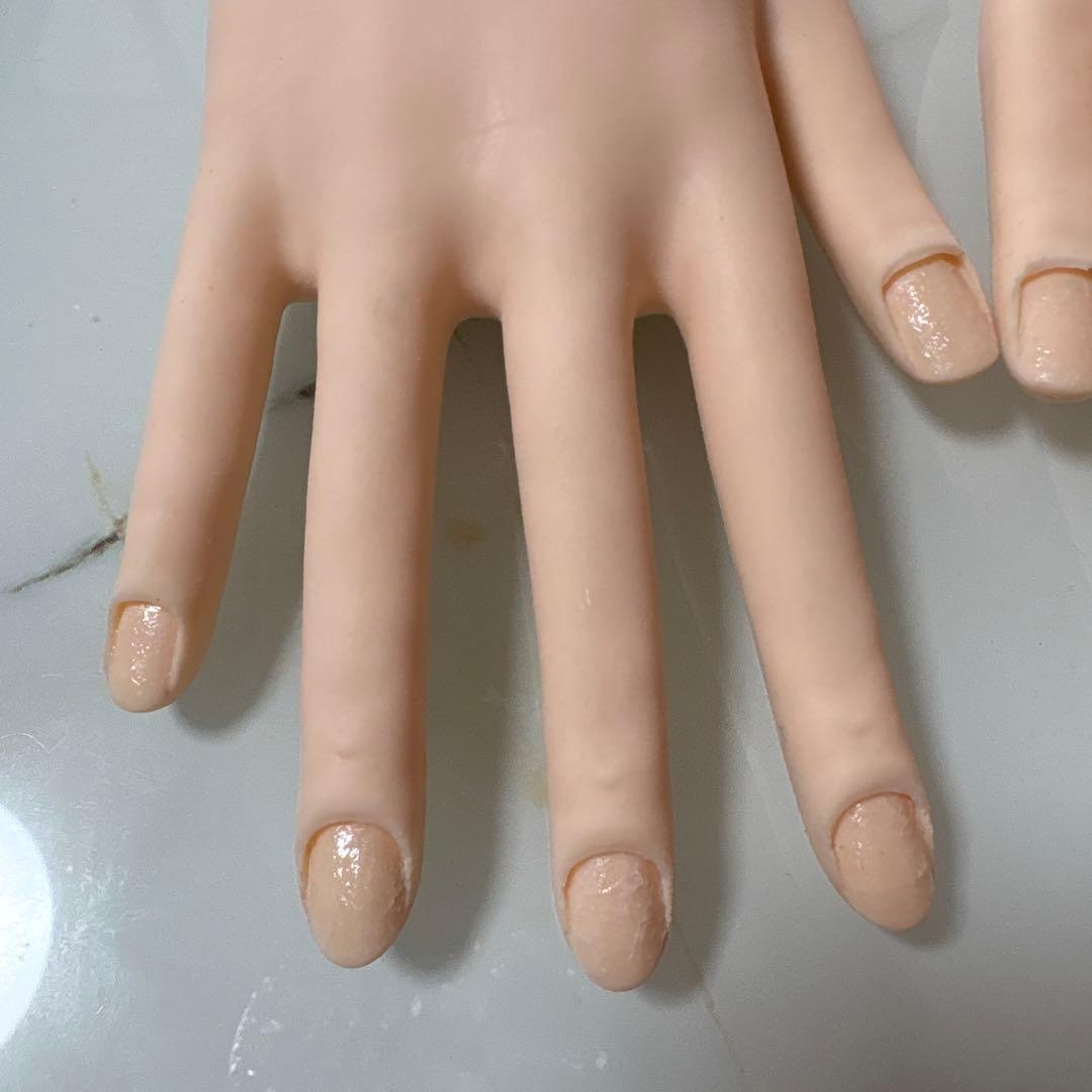 ネイリスト技能検定試験用JNEC認定モデルハンド 骨折なし 両面テープ新品