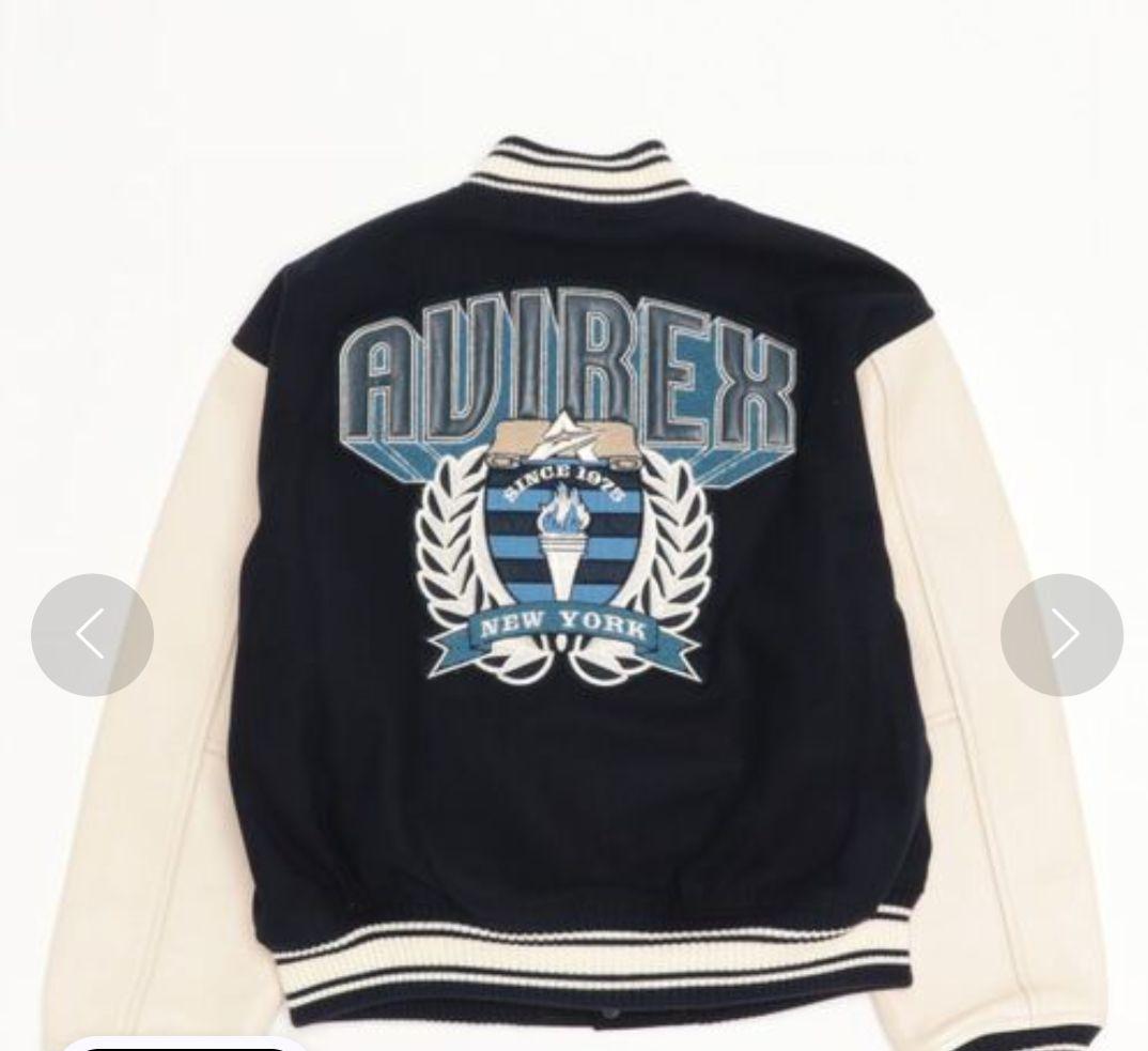 AVIREX　VARSITYJACKETTORCH & LAURELスタジャン革