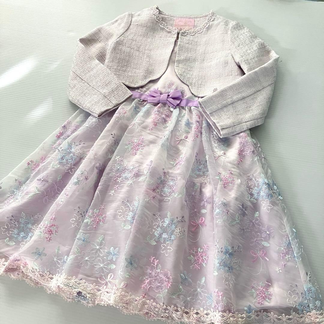 メゾピアノ　ボレロ　ワンピース　アンサンブル　フォーマル　現行品　120