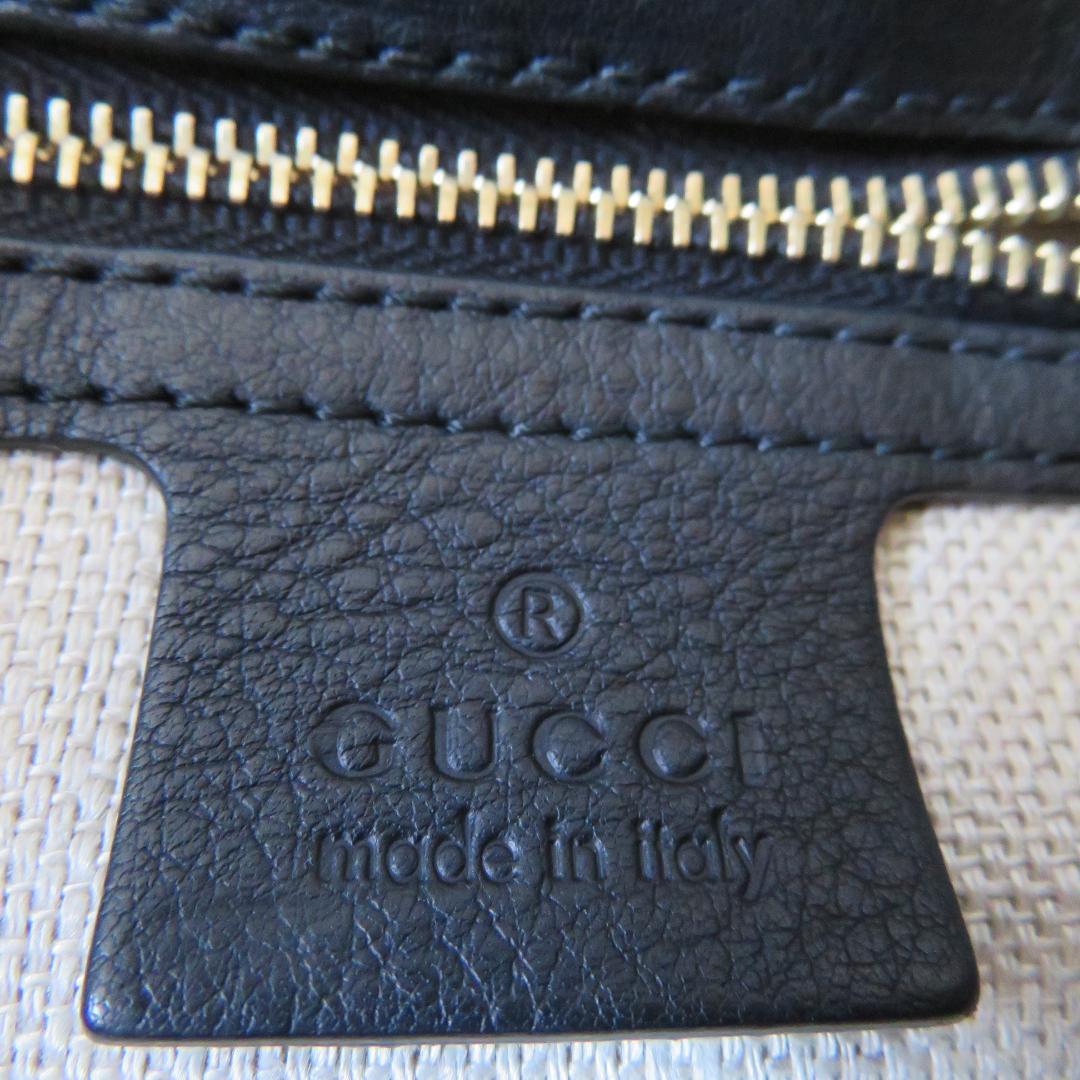 GUCCI　 マラケッシュ トートバッグ 　　タッセル　 レザー 　　黒