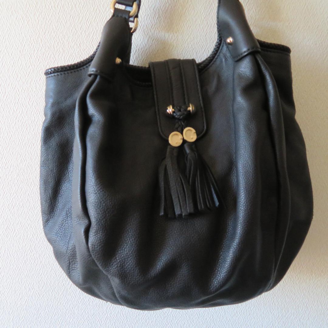 GUCCI　 マラケッシュ トートバッグ 　　タッセル　 レザー 　　黒