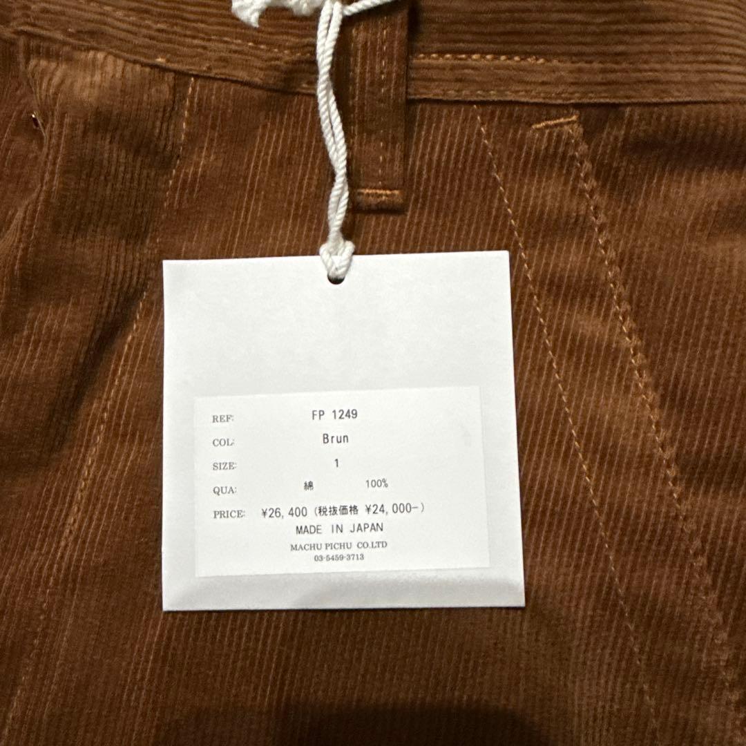 KIN コーデュロイパンツ　細畝　ブラウン　Sサイズ　新品未使用　マチュピチュ