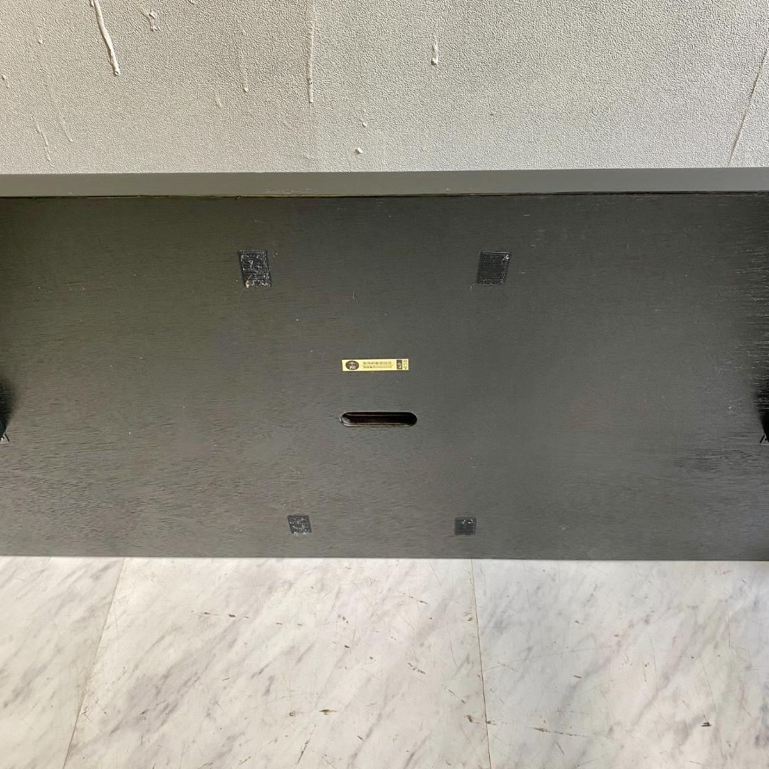 千翔 龍門堂 長テーブル 黒の木製テーブル8台セット 折りたたみ 和室