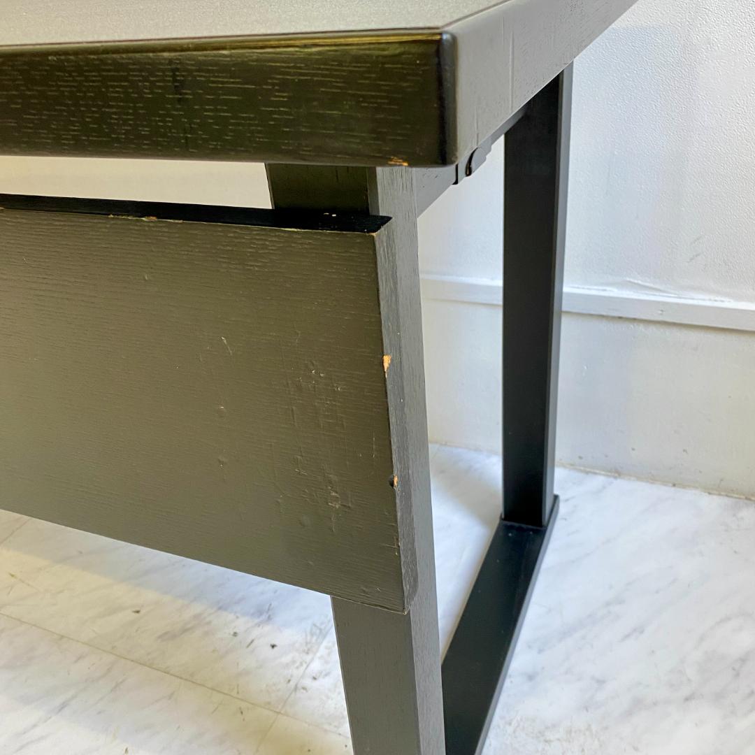 千翔 龍門堂 長テーブル 黒の木製テーブル8台セット 折りたたみ 和室