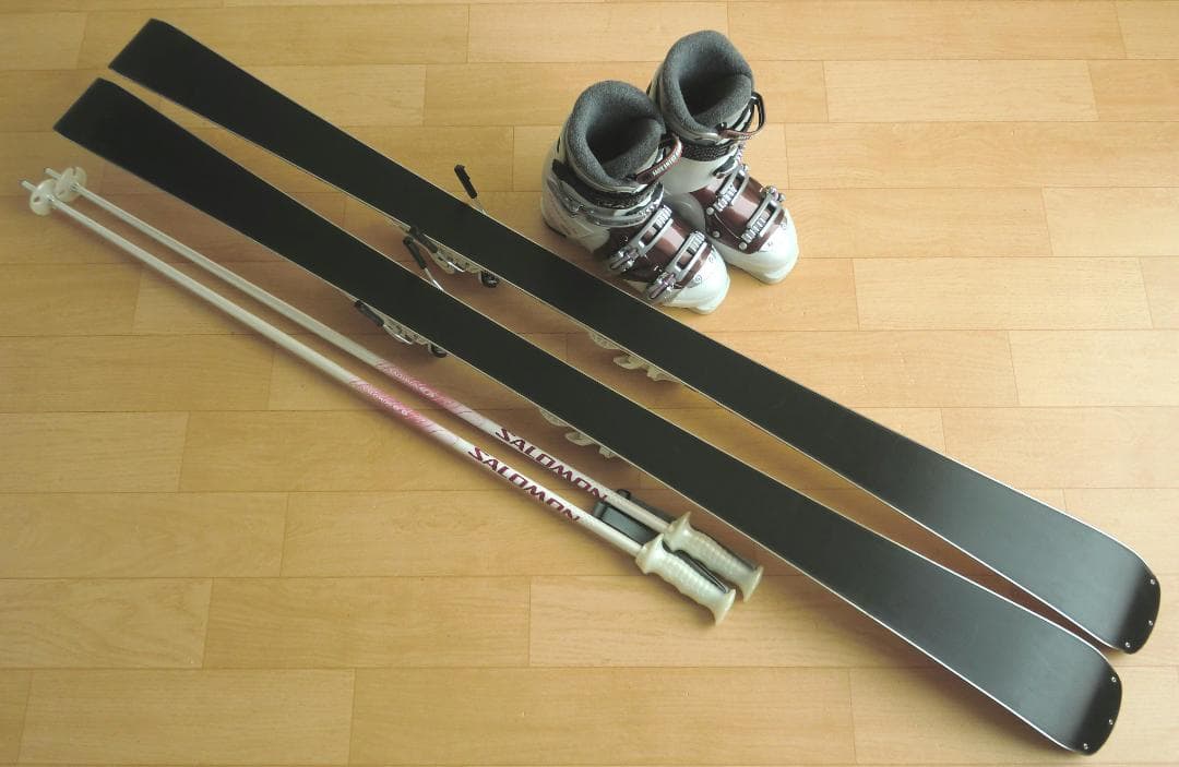 ■■1月限定■送料無料■女性用スキーフルセット■板156靴25.5■メンテ付■■