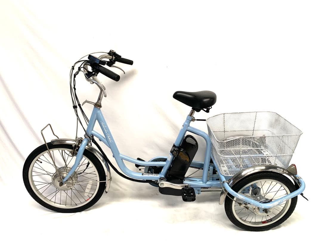 【即乘】送料無料 電動アシスト三輪自転車 10Ah 20-16インチ動作確認済