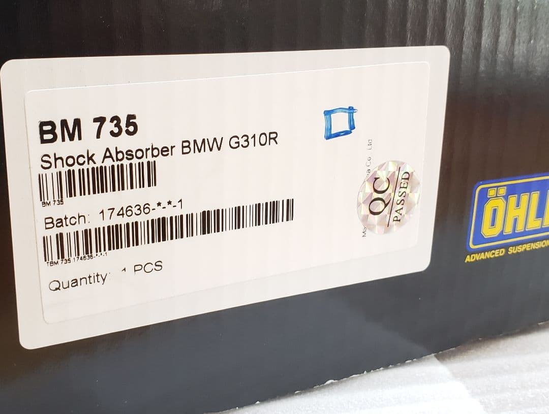 OHLINS│リアサスペンション│ G310R│BM735