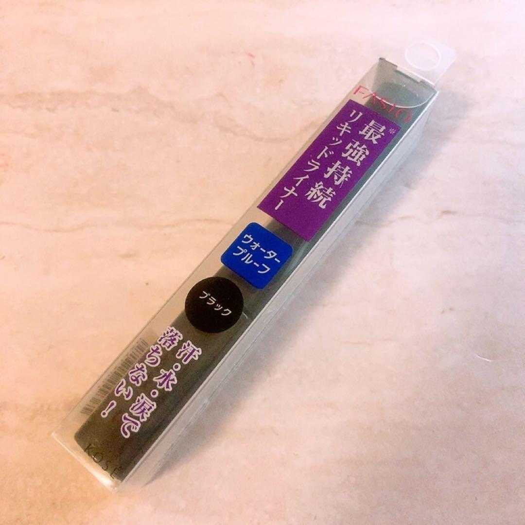 ☆未使用☆ファシオ パワフルステイリキッドライナー BK001 ブラック