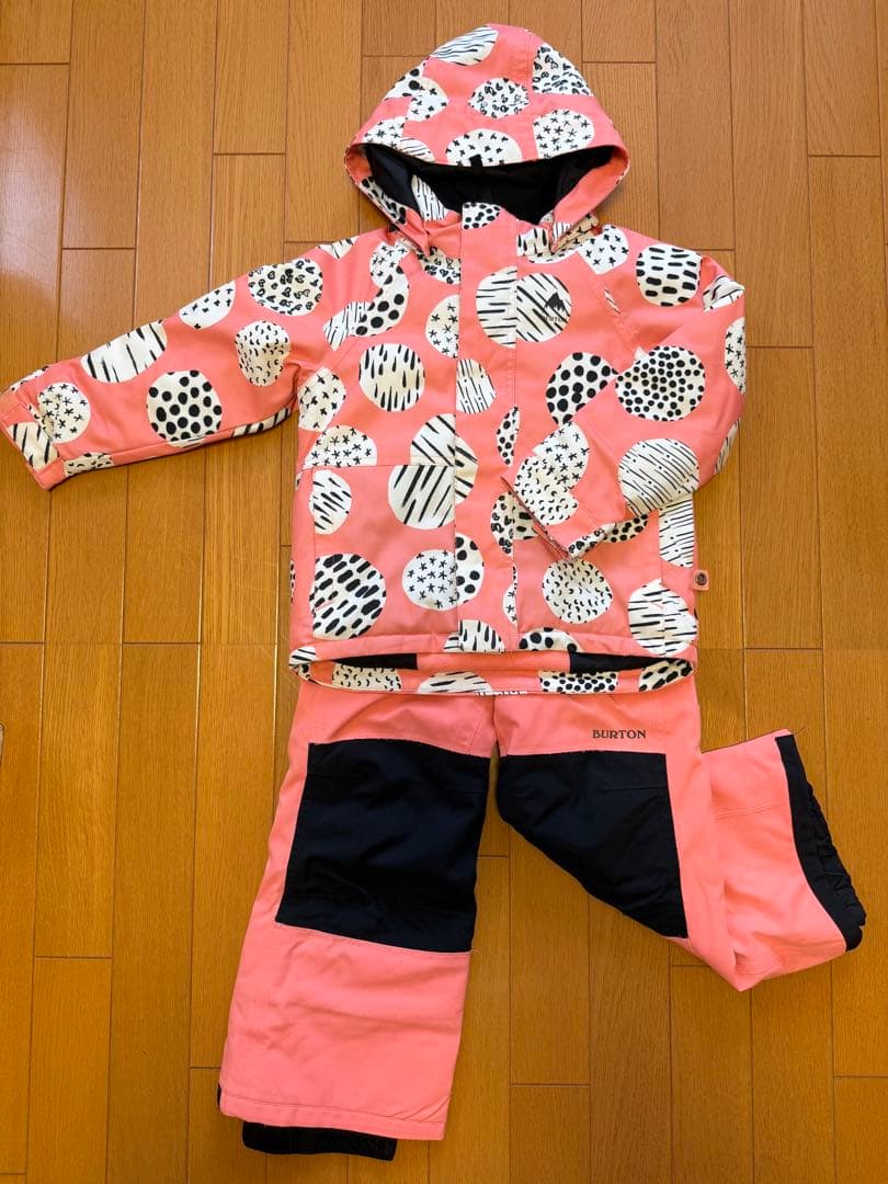 Burton 4t 100㎝　スノーウェア 水玉模様
