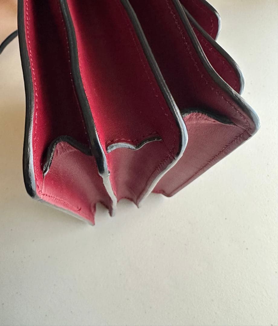 MARNI ショルダー　トランク　ボルドー