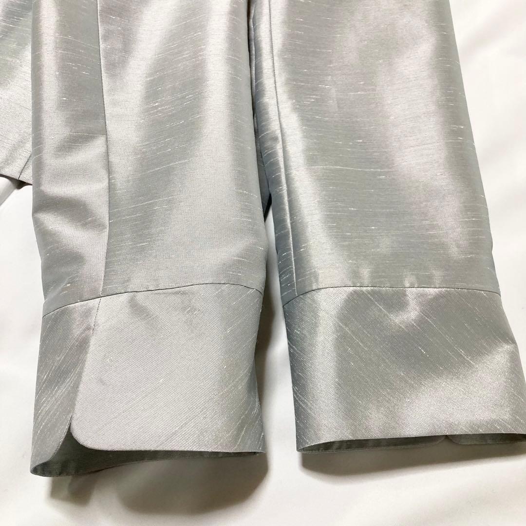 Apploberry アプロベリー　ノーカラージャケット　シルバー　レース